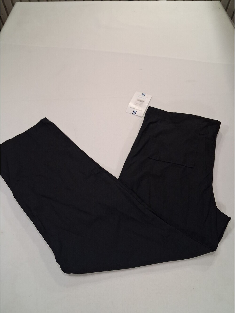 White Swan Fundamentals Unisex Black Drawstring Cargo Pocket Scrub Pant Size S